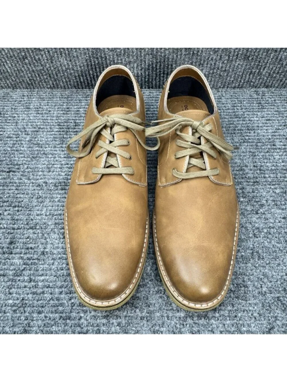 Dockers Shoes Mens 12 Tan Brown Bronson Oxford Lace Up Casual Dress Gum Sole